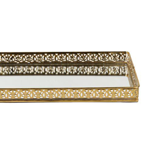 Rectangle Gold Pated Perfume Tray