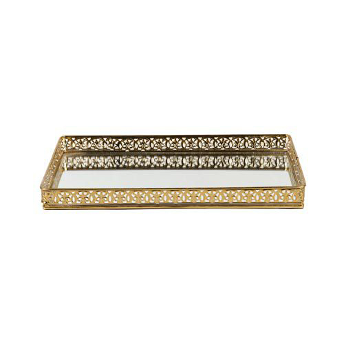 Rectangle Gold Pated Perfume Tray