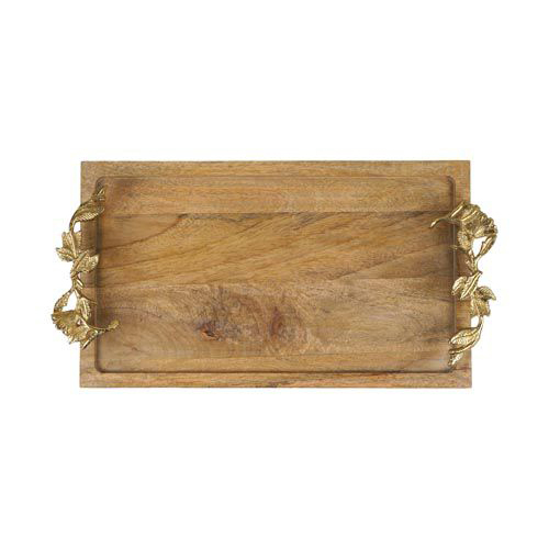 Wooden Serving Tray - Color: Light Brown