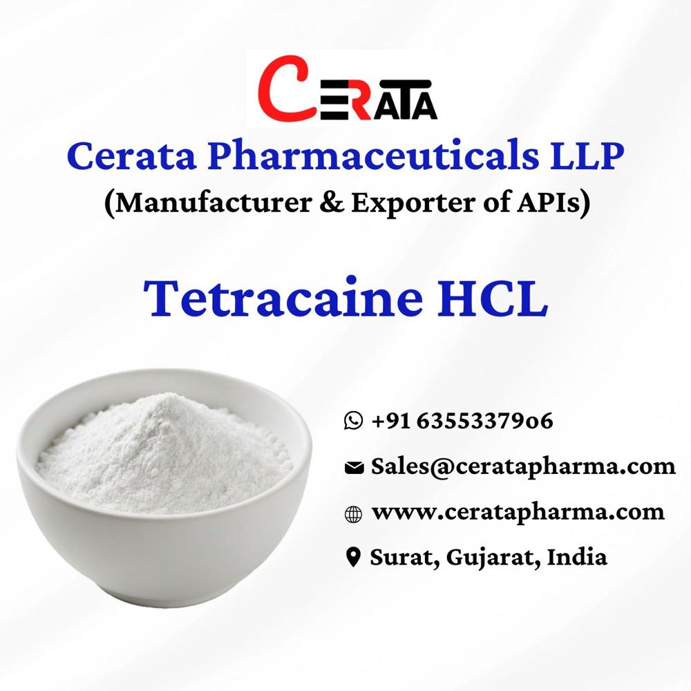 Tetracaine HCL API Powder IP
