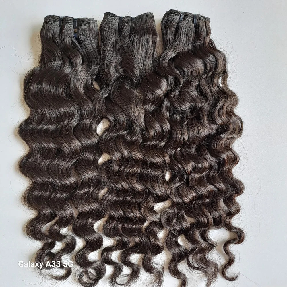 Virgin Cambodian Hair Weft Human Hair Extenstion Bundles 100gm | 28in