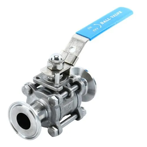 Sanitary Ball Valve - Color: Silver