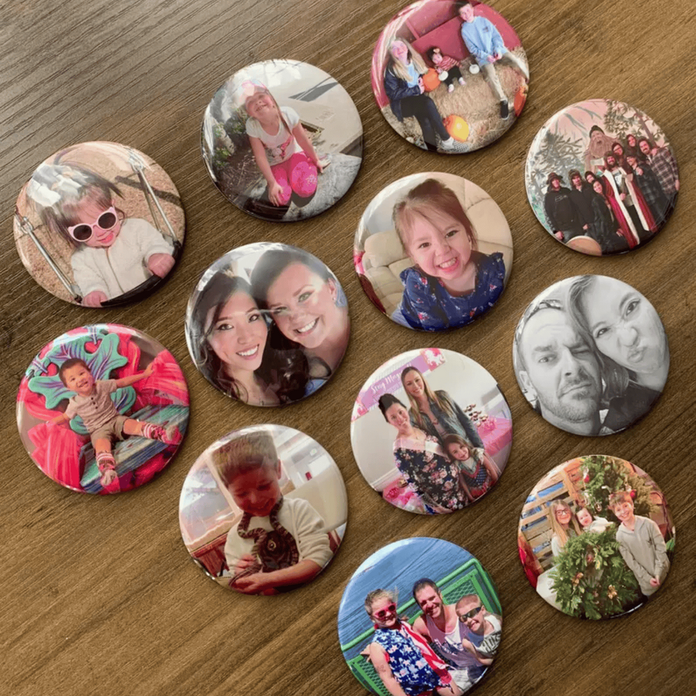 Round Customised Fridge Magnet - Color: Multicolors