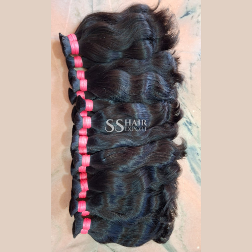 Bulk Hair Indian Remy Human Hair Natural Weaving Braids Export Quality