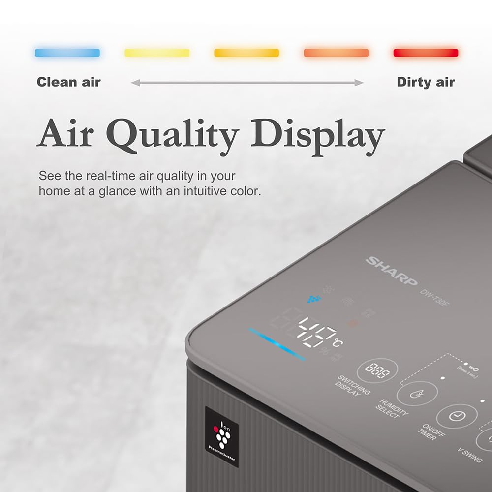 SHARP DW-T30FM-H dehumidifier with Air Purifier