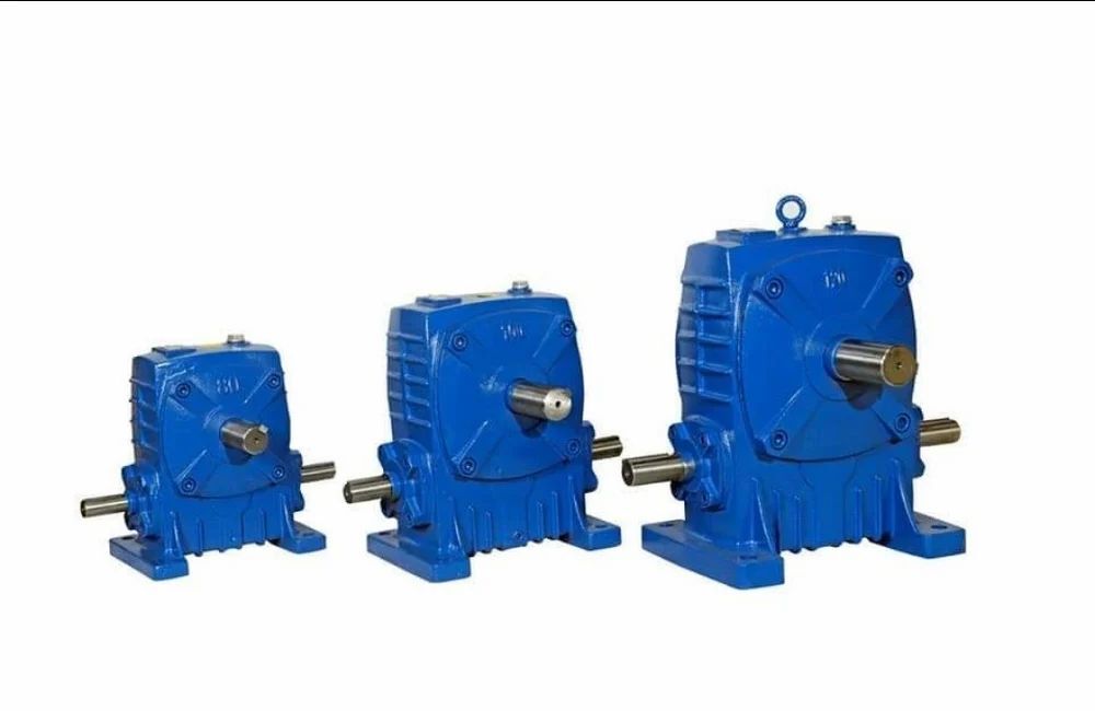 Wpa Worm Gearbox - Iron, Size Wpa 70, Blue | Worm Gearing, Input Speed 1440 Rpm, Output Torque 220% N-m, Precision Casting, 1 Hp Power