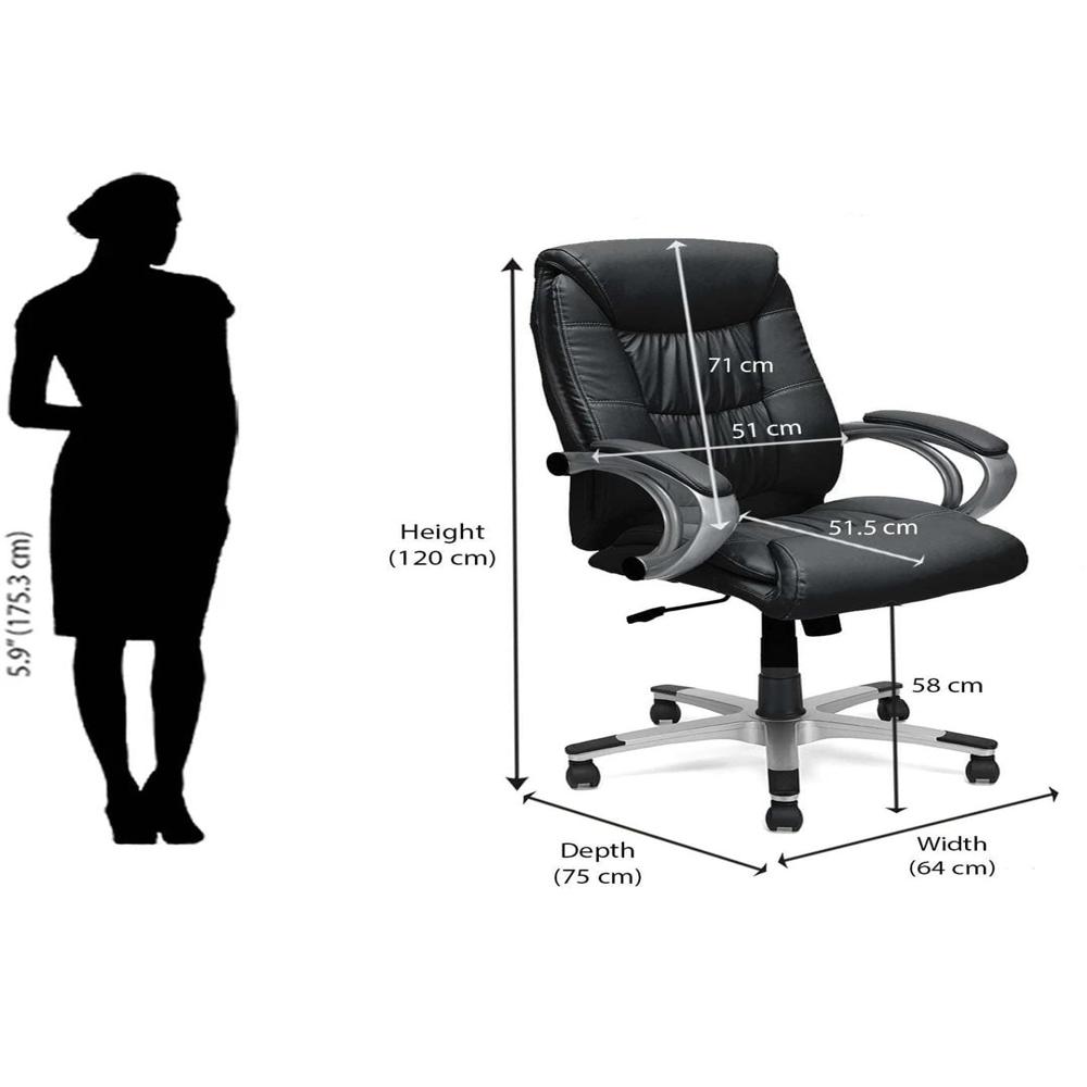 NILKAMAL LIBRA LEATHERETTE OFFICE CHAIR (HIGH CHAIR)
