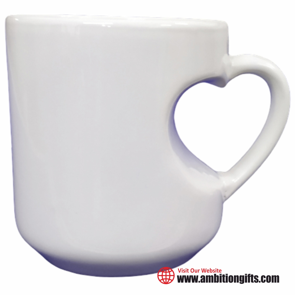 Heart Cut Sublimation Mug