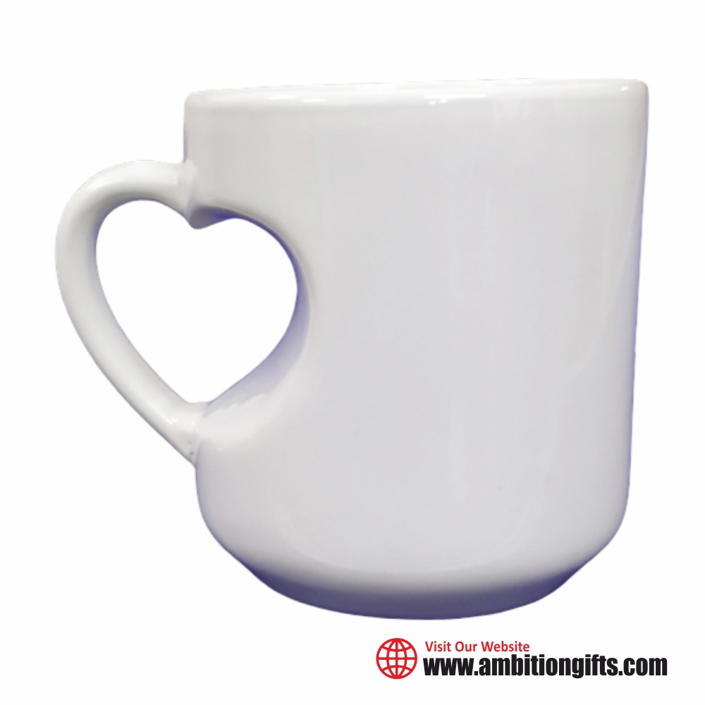 Heart Cut Sublimation Mug