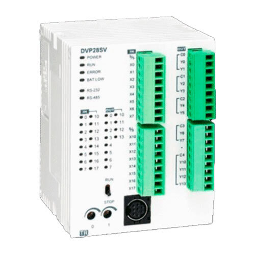 Delta DVP-SV2 Series PLC DVP28SV11T2 & DVP28SV11R2 28(16 DI + 12 DO)24 V DC