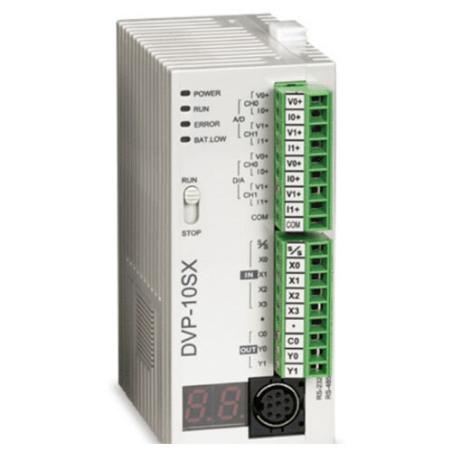 Delta DVP-SX2 Series PLC Analog I O Slim PLC with 8DI,6DO,4AI,2AO