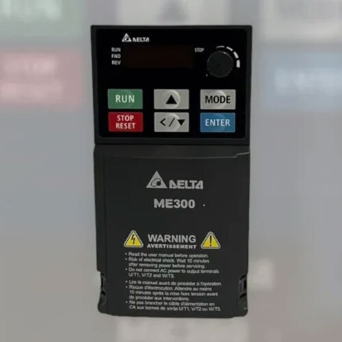 Delta ME300 VFD 1-Phase Compact AC Drive (0.5-3 HP)STO, Built-in Braking, PID, and SVC Control