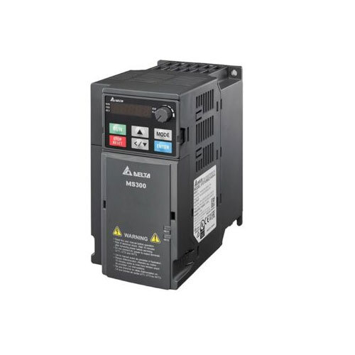Delta MS300 VFD 1-Phase Compact AC Drive (0.5-3 HP) में अंतर्निहित PLC, STO और सेंसरलेस वेक्टर नियंत्रण शामिल हैं।
