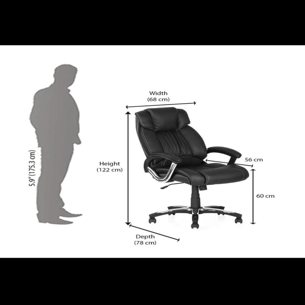 NILKAMAL TRENVI LEATHERETTE OFFICE CHAIR ( HIGH BACK) 