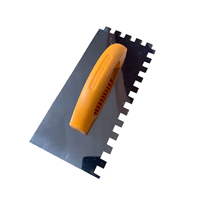 Facile 10 Mm Ss Notch Trowel Tile & Stone Fixing - Color: Yellow Silver