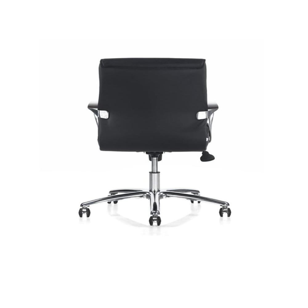 NILKAMAL BOSS LEATHERETTE OFFICE CHAIR (MED BACK)