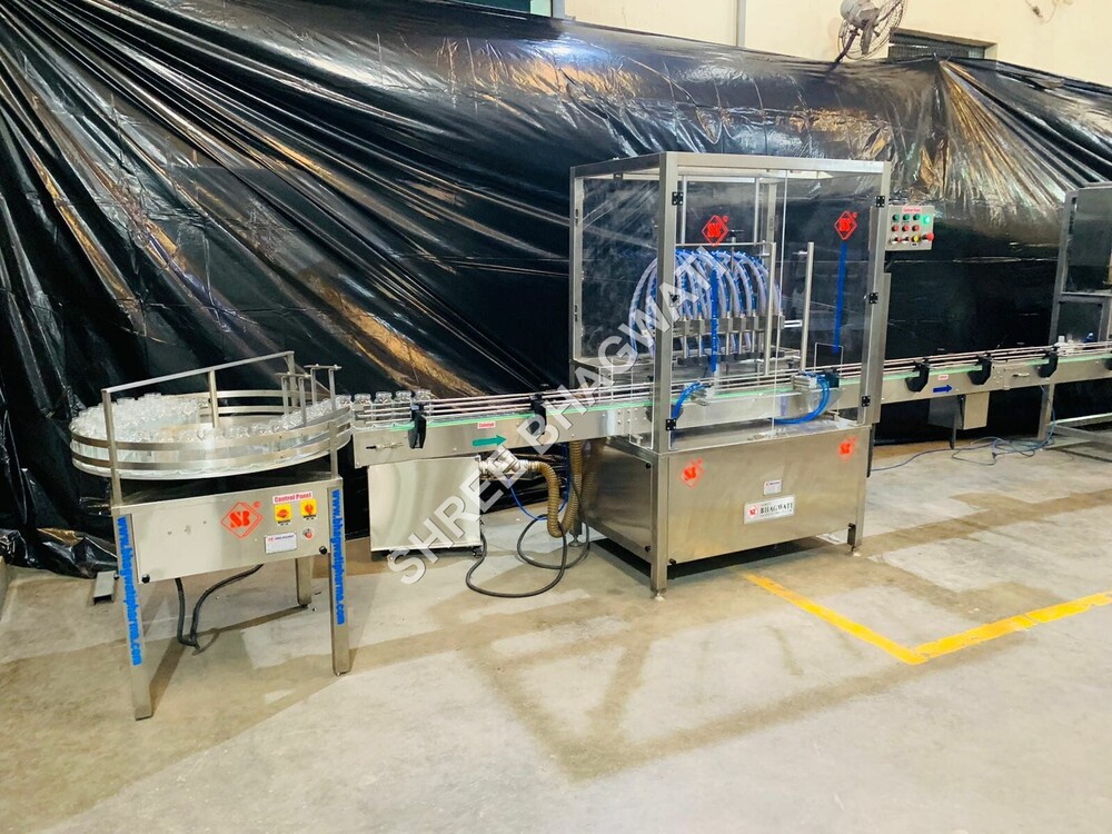 8 Head Air Jet Cleaning Machine with Turn Table