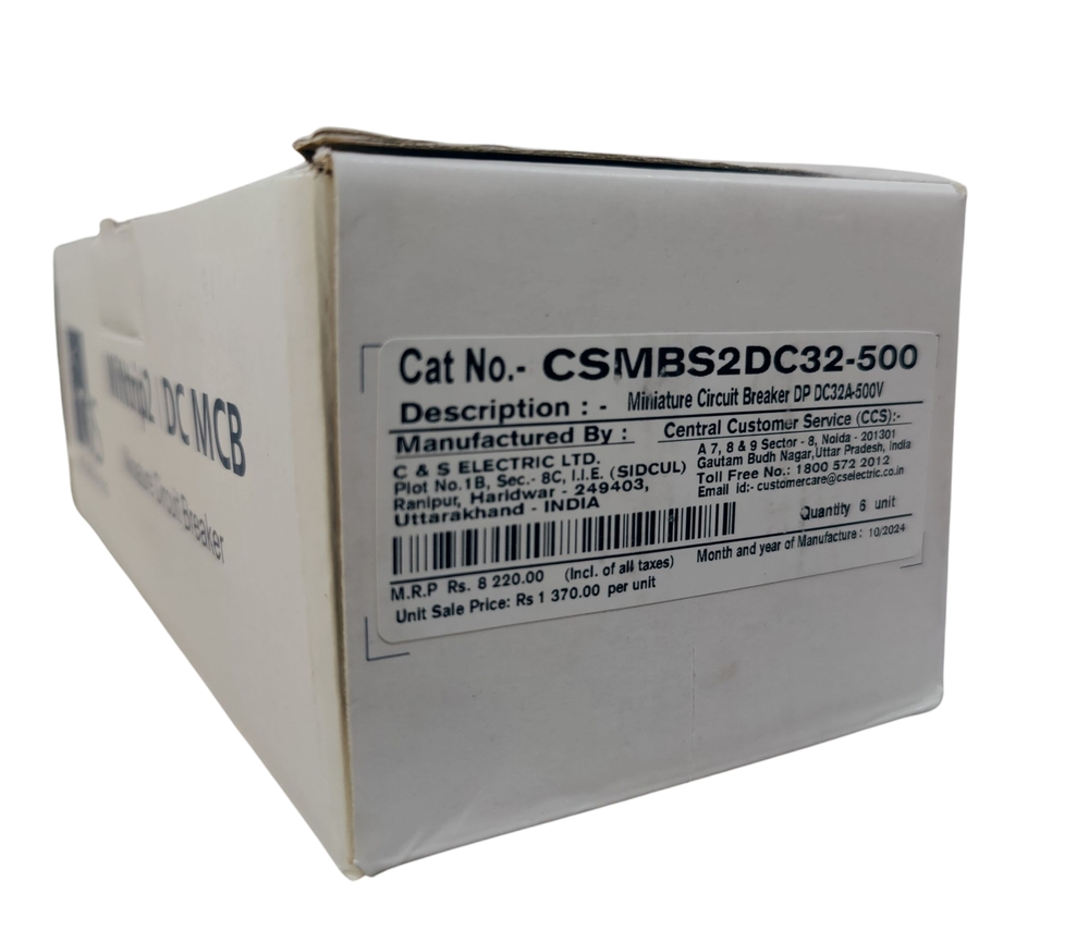 C&s Mcb 32a Dc/dp - Application: For Industrial
