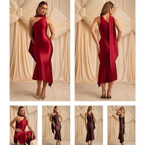 Stylish Satin Bodycon Dress