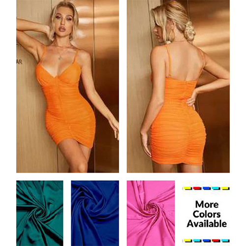 Neon Orange Ladies Dress - Color: Different Available