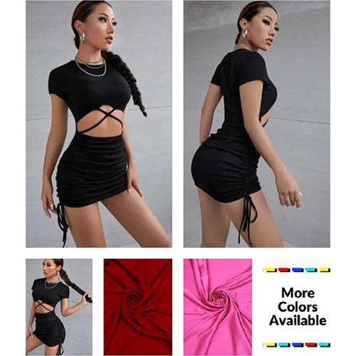 Black Color Draped Dress