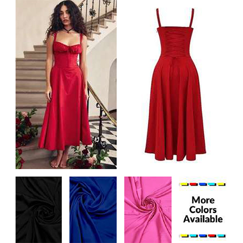 Red Rose Bustier Sundress