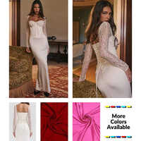 White Ariel A Ruffle Maxi Dress