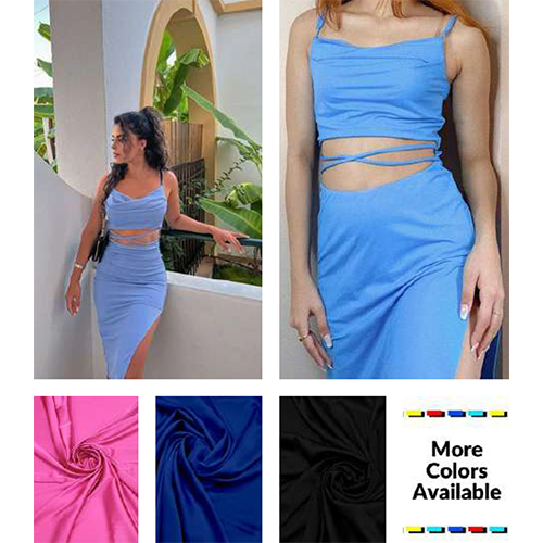 Frame Front Gathered Dress