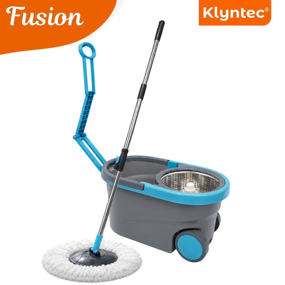 10 Ltr Sky Blue Ultra Clean Spin Magic Mop (Steel Wringer) - Automation Grade: Manual