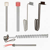 Chemical Immersion Heaters - Stainless Steel, Various Dimensions, Silver | Electric, 220-240 Volt, Suitable For Horizontal & Vertical Mounting