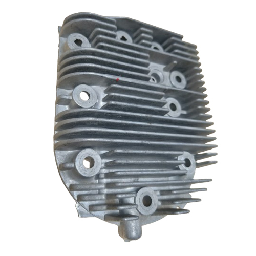 Cylinder Head - Aluminum Alloy / Cast Iron / Mild Steel, Standard Size, Grey Color - Die Cast, CNC Machined, Powder Coated for Enhanced Durability