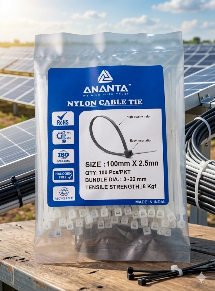 100 mm Nylon Self Locking Cable Ties