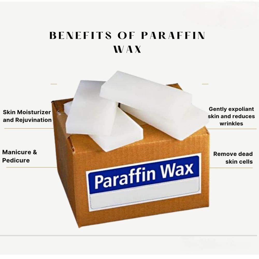 Paraffin Wax use for Clinic, Good Skin, Moisturize, Soothe Sore Muscles, Candle Making And Crafts 1 KG