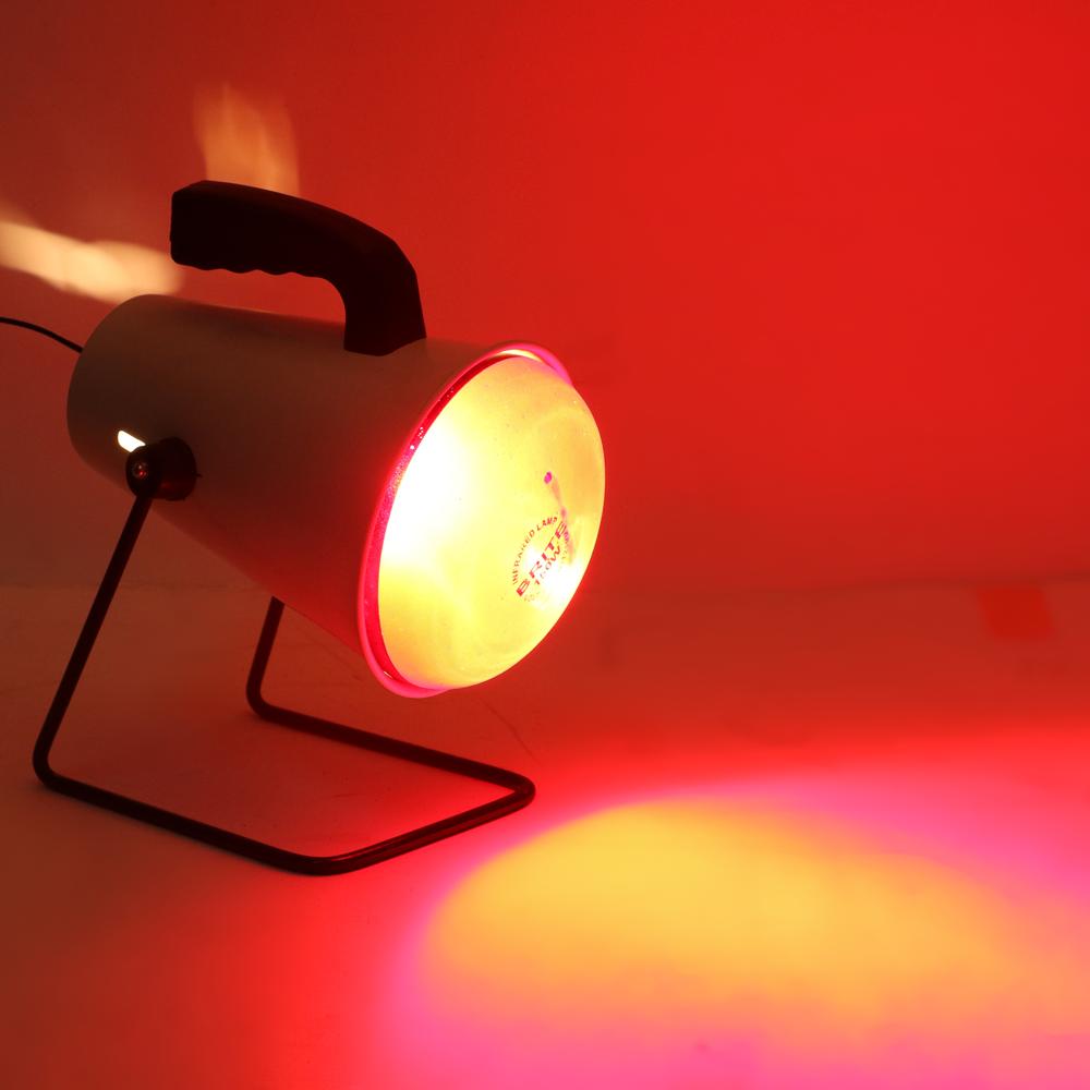 Physio Therapy Infra red Heat lamp (White & Red) Table Lamp