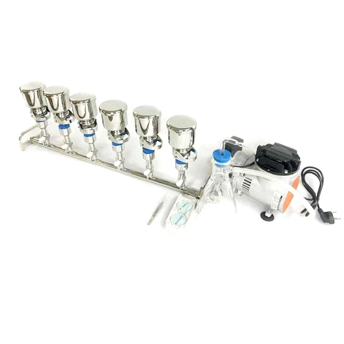 6 Stage Inbuilt Clamp Vacuum Filtration Manifold Complete Kit - Accuracy: 100 %