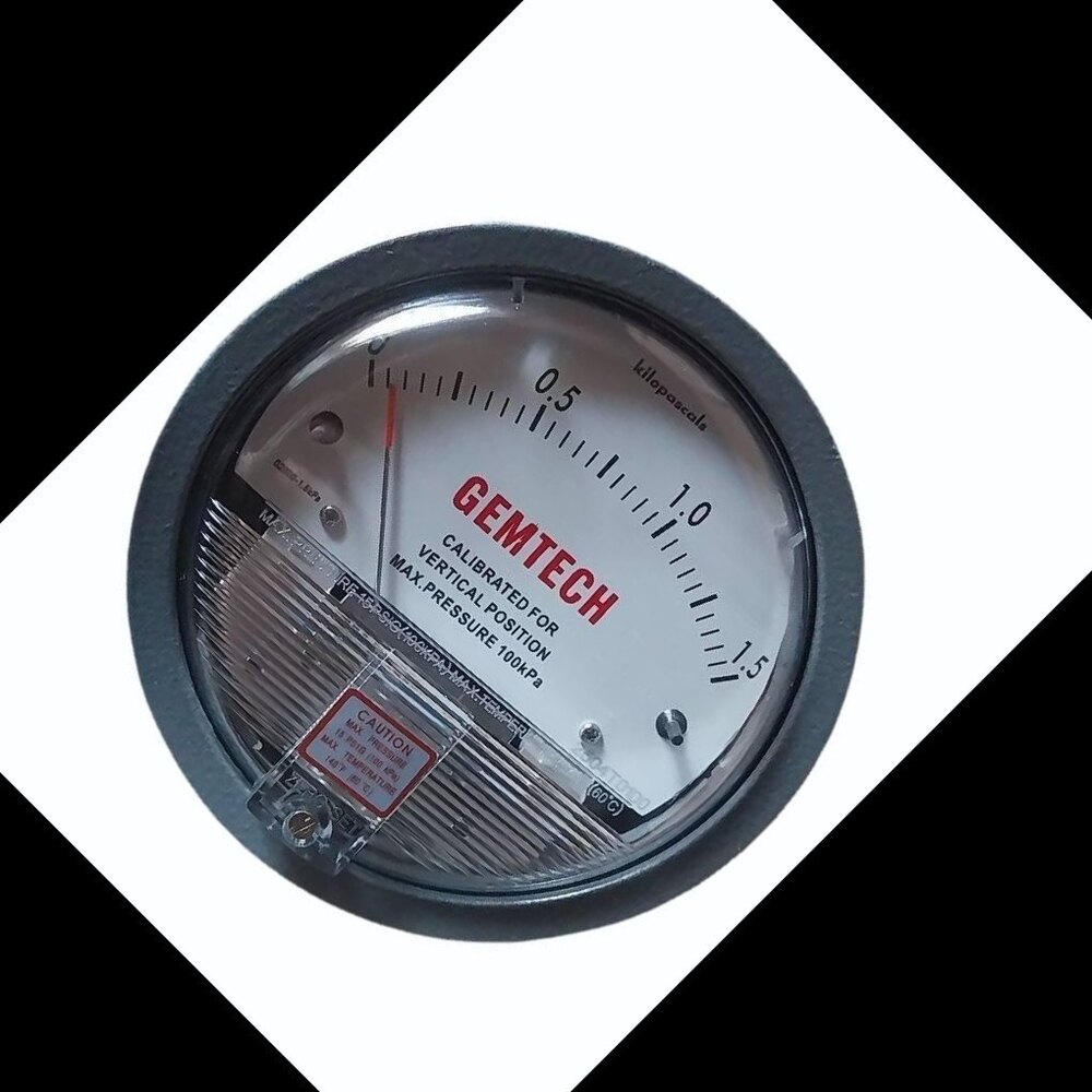 Pharmaceutical GEMTECH Mack Differential Pressure Gauge For Mormugao Goa