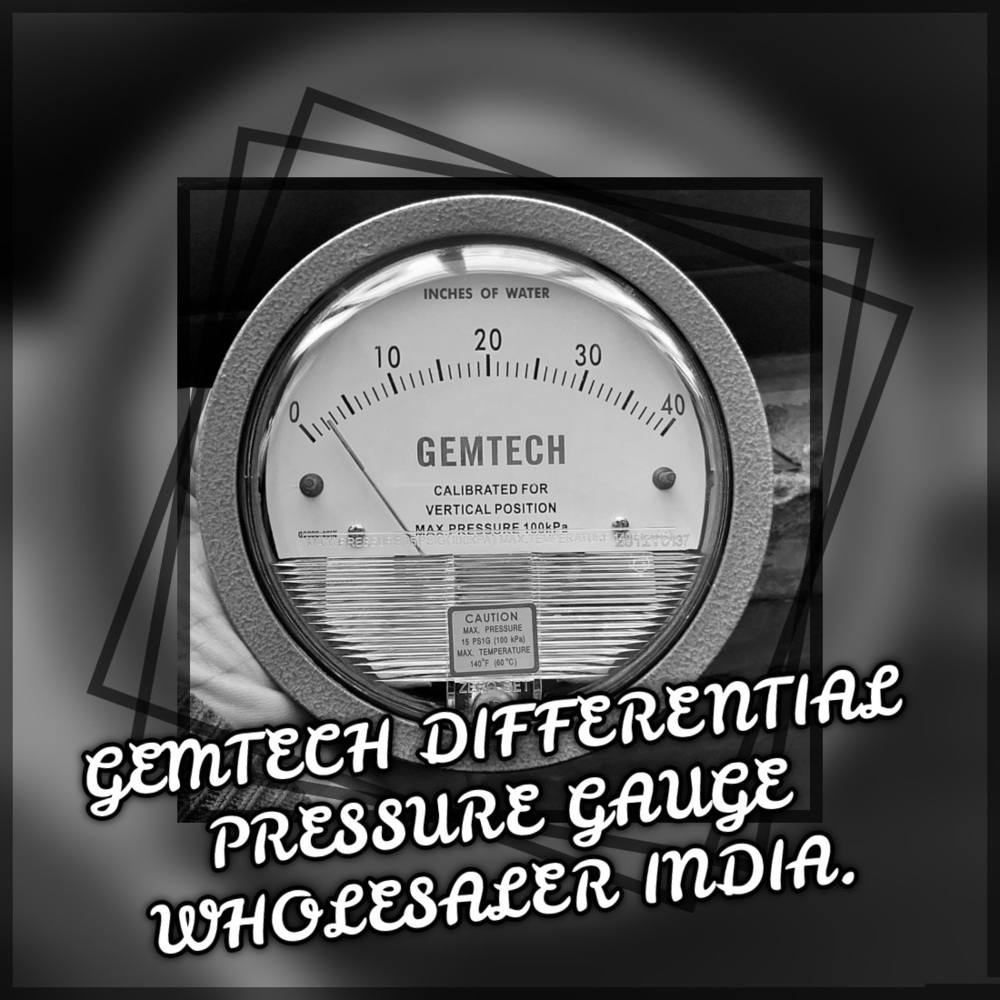 GEMTECH G2030 Differential Pressure Gauge 0-30 Inch