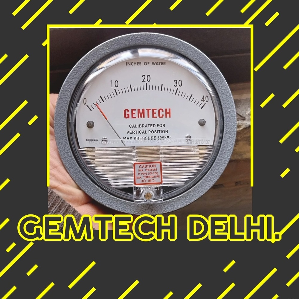 GEMTECH G2030 Differential Pressure Gauge 0-30 Inch