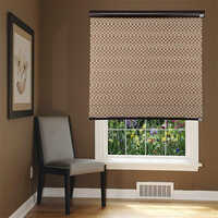 S N Craft Polyester Zebra Blind, Day And Night Blinds Curtains For Window (peach 36 X 84) - Color: Brown