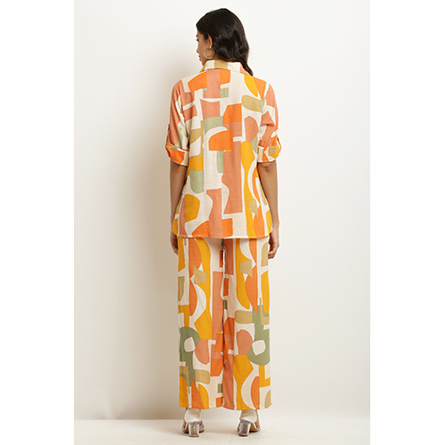 Ladies Floral Printed Co Ord Set - Color: Multicolor