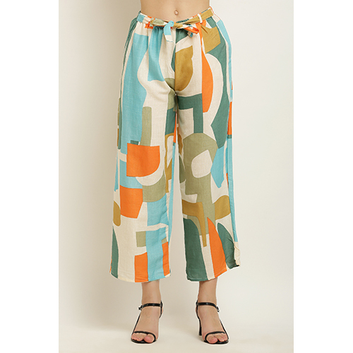 Ladies 100% Cotton Co Ord Set - Color: Multicolor