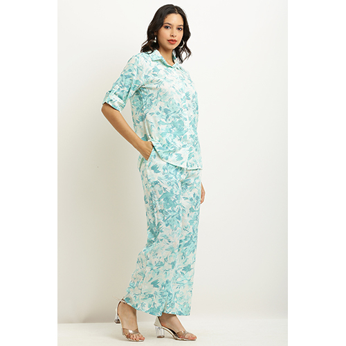 Ladies Printed Cotton Co Ord Set