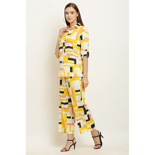 Ladies Yellow Treding Co Ord Set