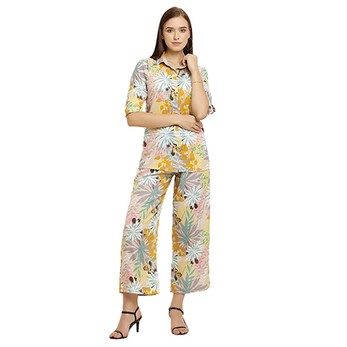 Ladies Fancy Co Ord Set - Color: Multicolor