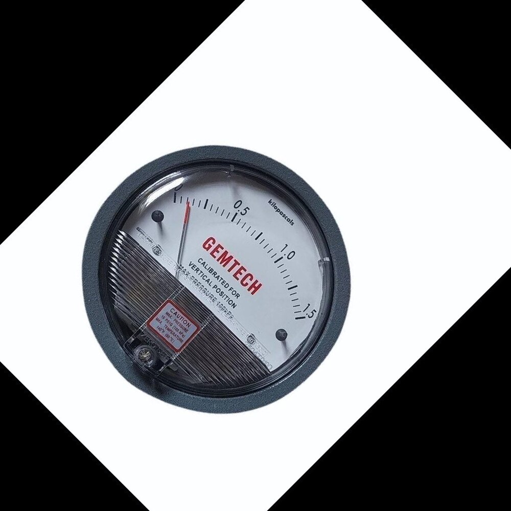 Gemtech G2025 Differential Pressure Gauge 0-25 Inch