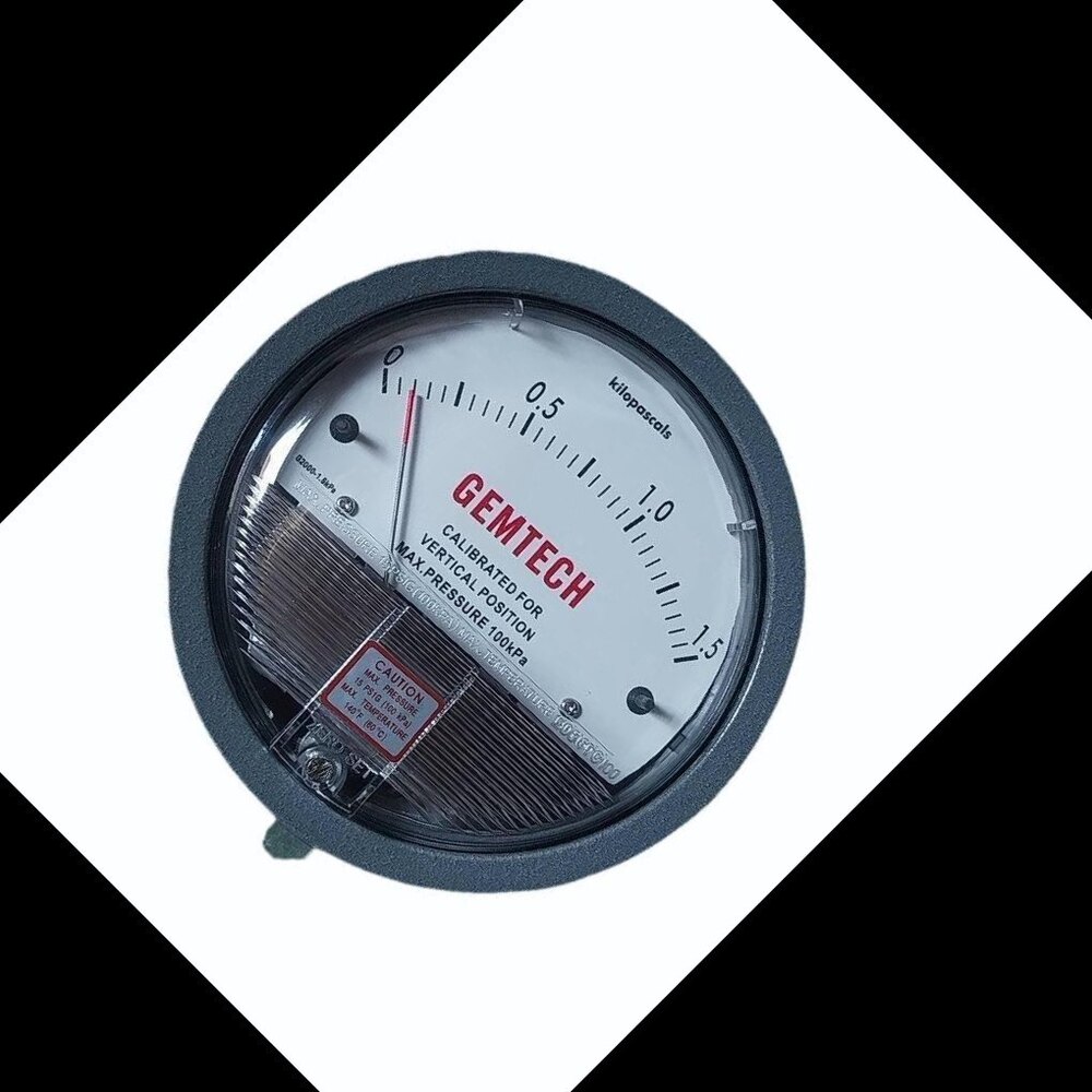 GEMTECH G2020 Differential Pressure Gauge 0-20 Inch