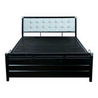 Metal Hydraulic Bed - Color: Black