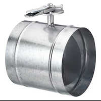 Industrial Butterfly Damper - Color: Silver