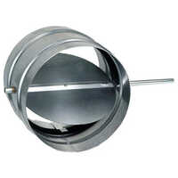 Round Single Blade Butterfly GI Damper