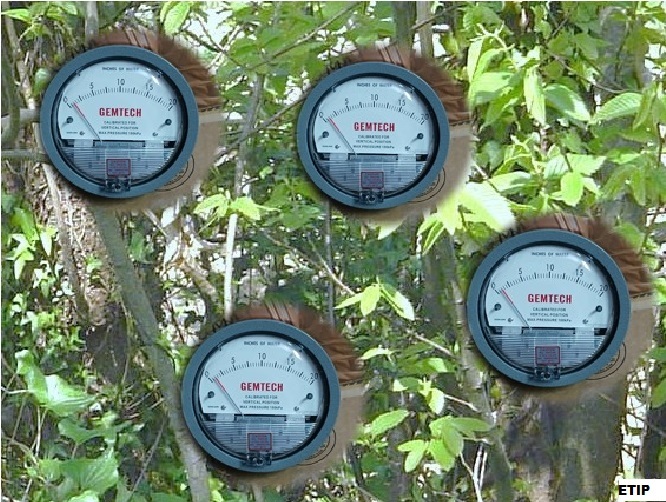 GEMTECH G2020 Differential Pressure Gauge Range 0-20 Inch